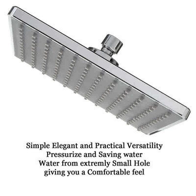 8 Inch Square Shower Head ABS Plastic Single Spray Touch