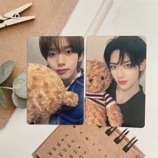 ZB1 Ricky玩偶熊周边专辑卡 yzy抱熊特典小卡 昼 韩维辰沈泉锐