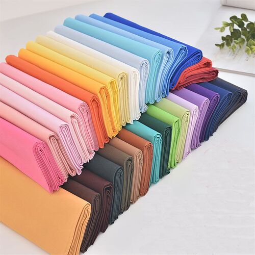 Cotton Poplin Fabric Solid Color White Red OBlack for Sewing