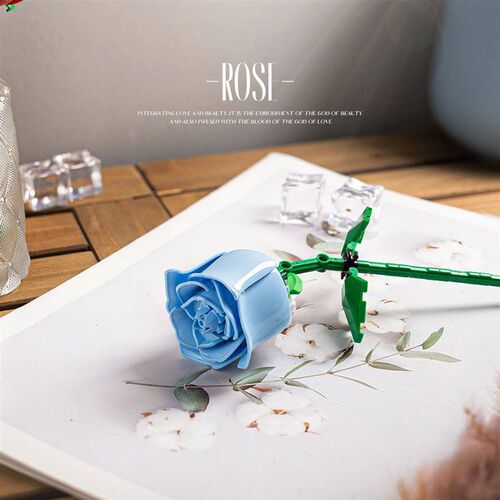 Romantic Rose Flower Bouquet Building Block Eternal Model As