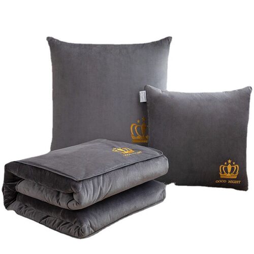 Pillow and quilt dual-purpose small folding cushion for