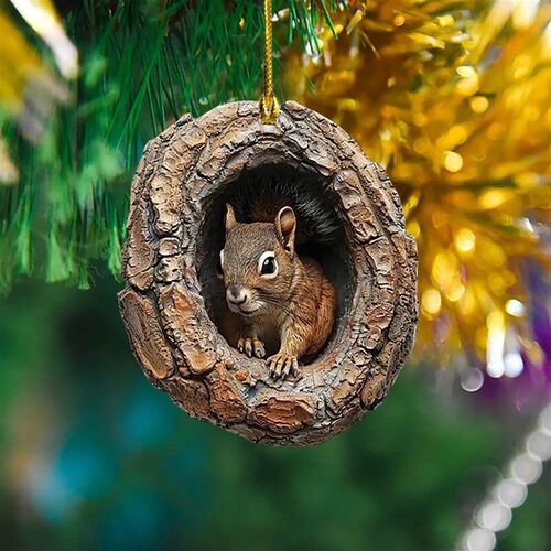 Animal Pattern 2d Acrylic Ornament For Christmas Tree Animal
