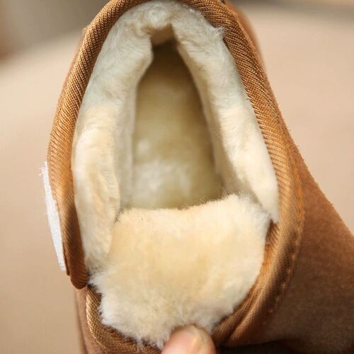 2025 Baby Cotton Shoes Korean Style Childrens Velvet Thicke