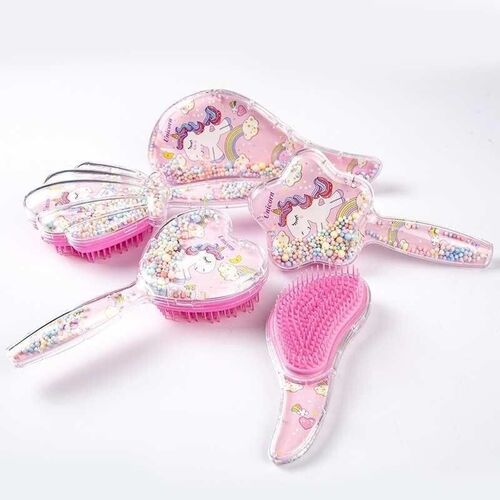 5 Styles Pink Unicorn Anti-static Hair Brush Scalp Massage T