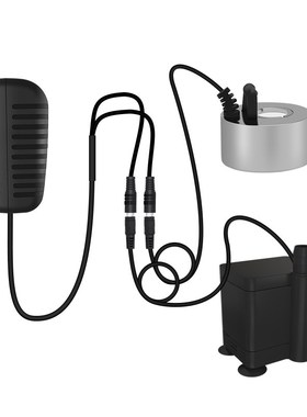 小型假山流水盆景水泵雾化一体机循环造雾器茶盘鱼缸造景喷雾专用