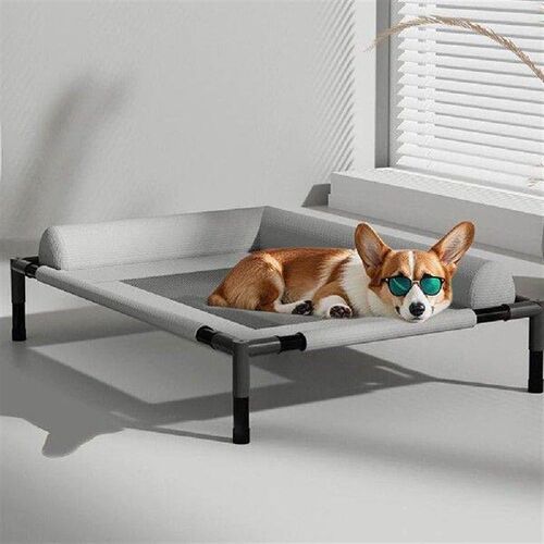 Washable Mesh Elevated Dog Beds Removable with Pillow