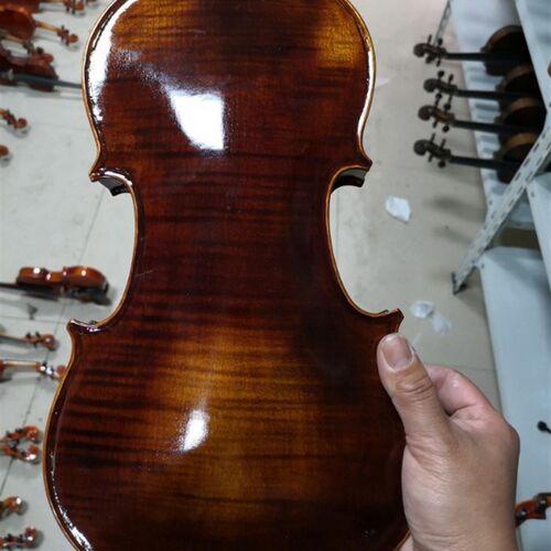 Handmade violin maple 4/4 3/4 solid wood Single board natura