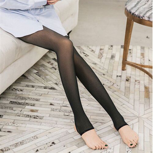 Plus Size Fleece-lined Thickened Stewardess Pantyhose Thin S