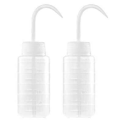 2Pcs Shampoo Bottles Plastic Empty Hairdressing Refillable