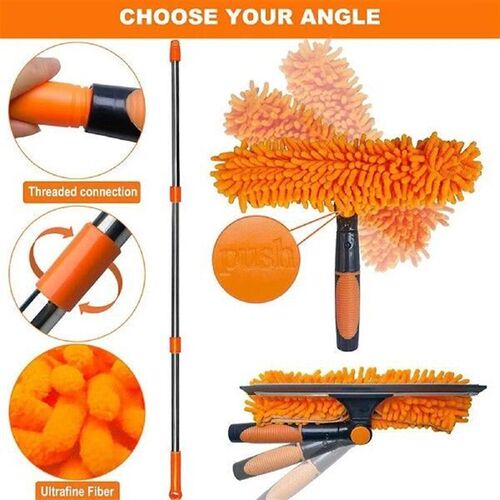 Long Handle ceiling duster  Extendable Cobweb Duster high