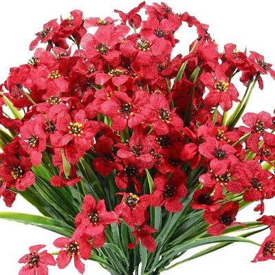 1pc/5pcs Artificial Flower Outdoor Anti UV Non Fading Plasti