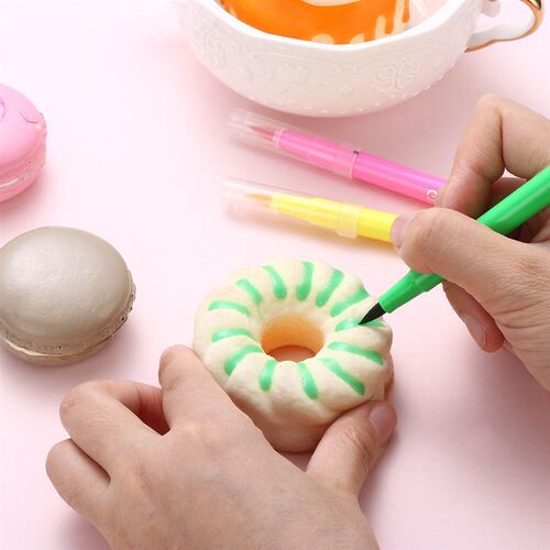 1pc 10 color Edible Pigment Pen Brush Food Coloring Pen For