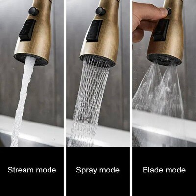 Kitchen Faucets Pull Out Antique Bronze Kitchen Sink Water M