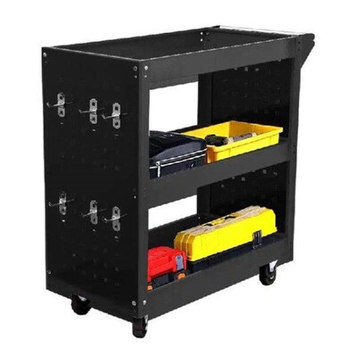 3 Tier Rolling Tool Utility Cart Heavy Duty Organizer With
