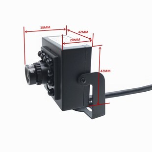 网络像头高清家用室内监控摄像头连接录像机方块poe探头10P全彩