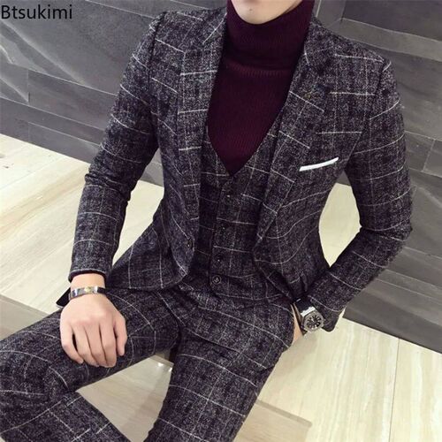 New British Style Design Mens Casual Party Business Formal
