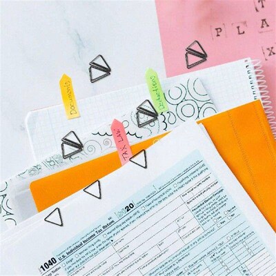 Clips Paper Holders Clip Photo Metal Table Colored Binder