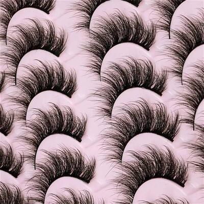 14 Pairs 3D Mink Lashes Faux Mink Fluffy Lash Soft Full Thic