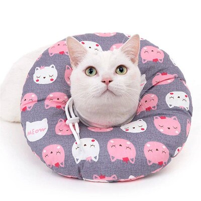 Anti Bite Neck Collar for Pet Cat Recovery Collar Soft E-col