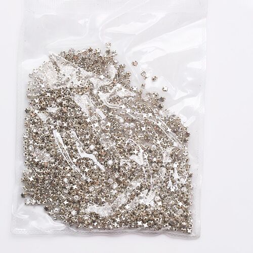 Sell At Loss RESEN Top Quality 3-10mm Sliver Claw Sew On Rhi