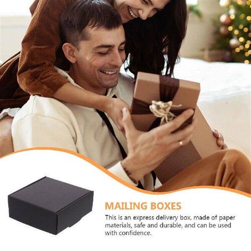 20 Pcs Black Packaging Boxes Mailing Carton Paper Holder
