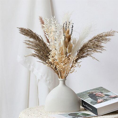 Reed Grass Dried Flowers Wedding Preserved Bouquet Diy Home