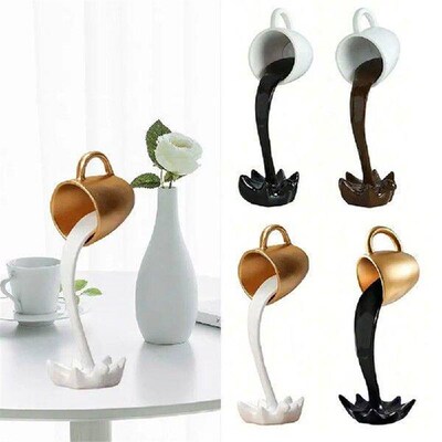 Resin Floating Coffee Cup Coffee Cup Ornament 3D Effect
