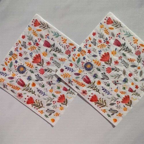 Spring Summer Wildflower Paper Napkins Decoupage小野花餐巾纸