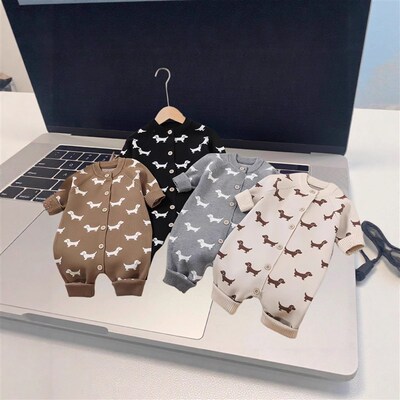 Infant And Toddler Sweater Jumpsuit 2025 Sweater Newborn Bab