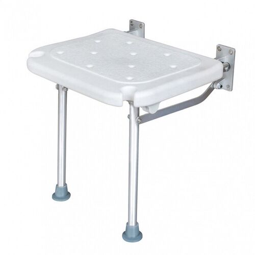Folding Shower Bench Wall Mounted Flip-up Bath Seat Screw-in