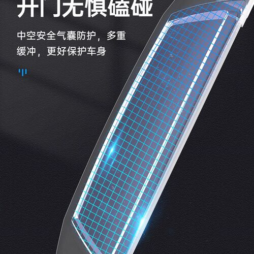 Car door anti-collision bar to open the door edge protection