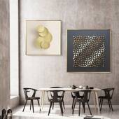 A017客厅装 饰画发沙背景墙画代方形现简约房挂奢画厨房走廊轻