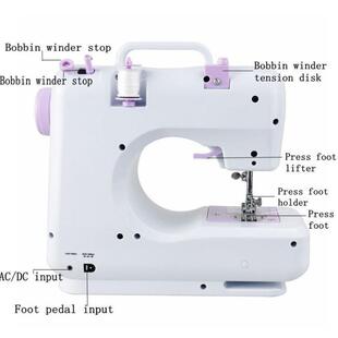 芳华505A台用电动缝纫机家用微型纫迷家你505A缝机式锁边机