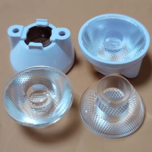 XML XHP50 XHP70透镜Φ25MM珠面24度 36度可配支架COB光源LED透镜