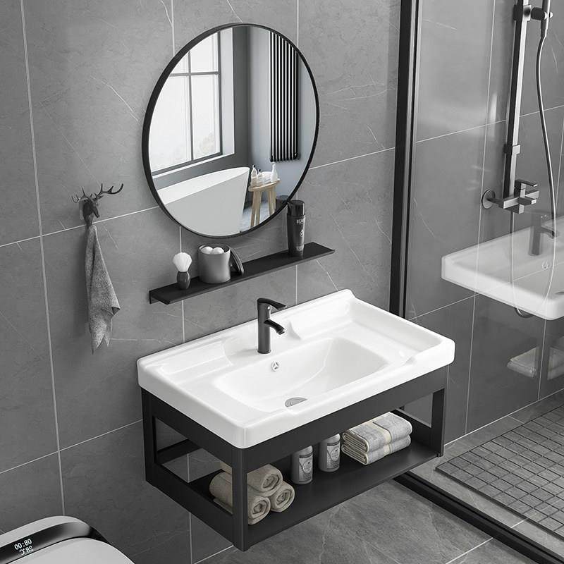 家用挂墙式洗手盆阳台面盆洗脸盆柜组合卫生间洗漱台池简易小户型,家装主材,挂墙式洗脸盆,淘宝优惠券,粉丝福利购,淘宝优惠卷