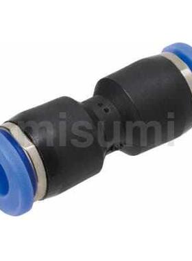 直管接头USSTL-D4/D6/D8/D10/12/16黑色塑料气动快插直通对接等径