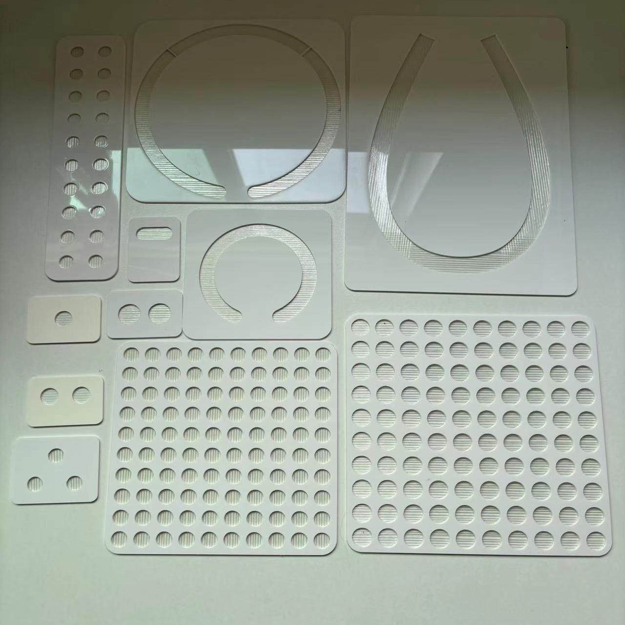 新款透明款珍珠项链手錬耳针珍珠裸珠展示拍照压克力展示板不粘珠,基础建材,亚克力板,淘宝优惠券,粉丝福利购,淘宝优惠卷