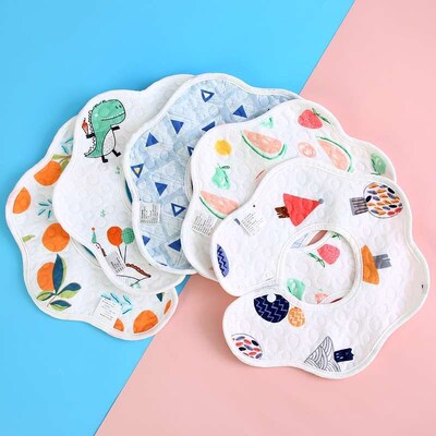 Cotton Slippery Towel Baby Baby Bib Bib Cotton Newborns Wate
