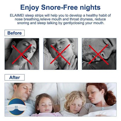 90pcs Mouth Tape Sleep Strip For Anti-snoring Mouth Breathin