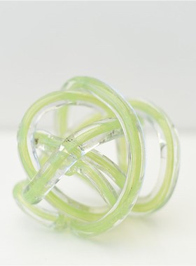 每周一三五10点上新/时尚现代彩色玻璃麻团摆件办公室桌面装饰品