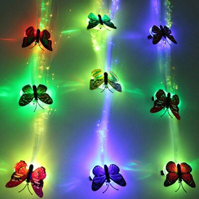 LED Flashing Hair Braid Glowing Luminescent Hairpin Novetly