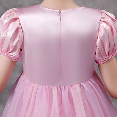 Princess Rapunzel Dress Girl Tangled Kid Cosplay Costume