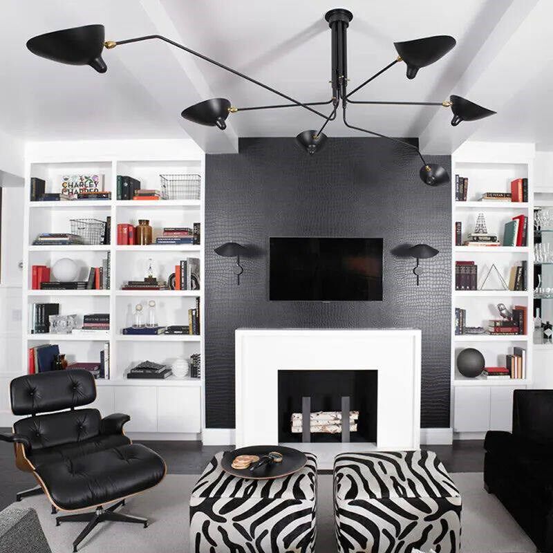 Industrial Lamps Spider Chandelier Nordic Retro Chandelier