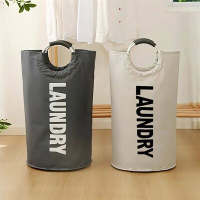 1pc Dirty Clothes Dirty Fabric Storage Basket Foldable Large