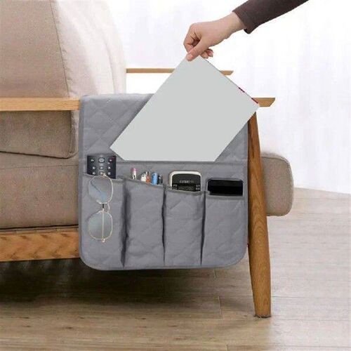Sofa Armrest Organizer Remote Control Holder With Pockets