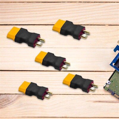 5 PCS XT60 To Deans T-Plug Adapter No Wires Connector RC