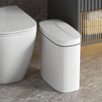 14L Smart Sensor Trash Can with Lid Intelligent Touchless