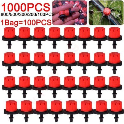 100-1000PCS Irrigation Drippers Sprinklers Adjustable Water