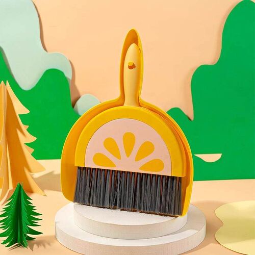 Mini Desktop Broom and Dustpan Set, Table Cleaning Tool, Sma