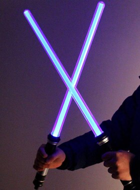 2PCS Laser Lightsaber Boy Gril Toys Sword Cosplay Light Up L